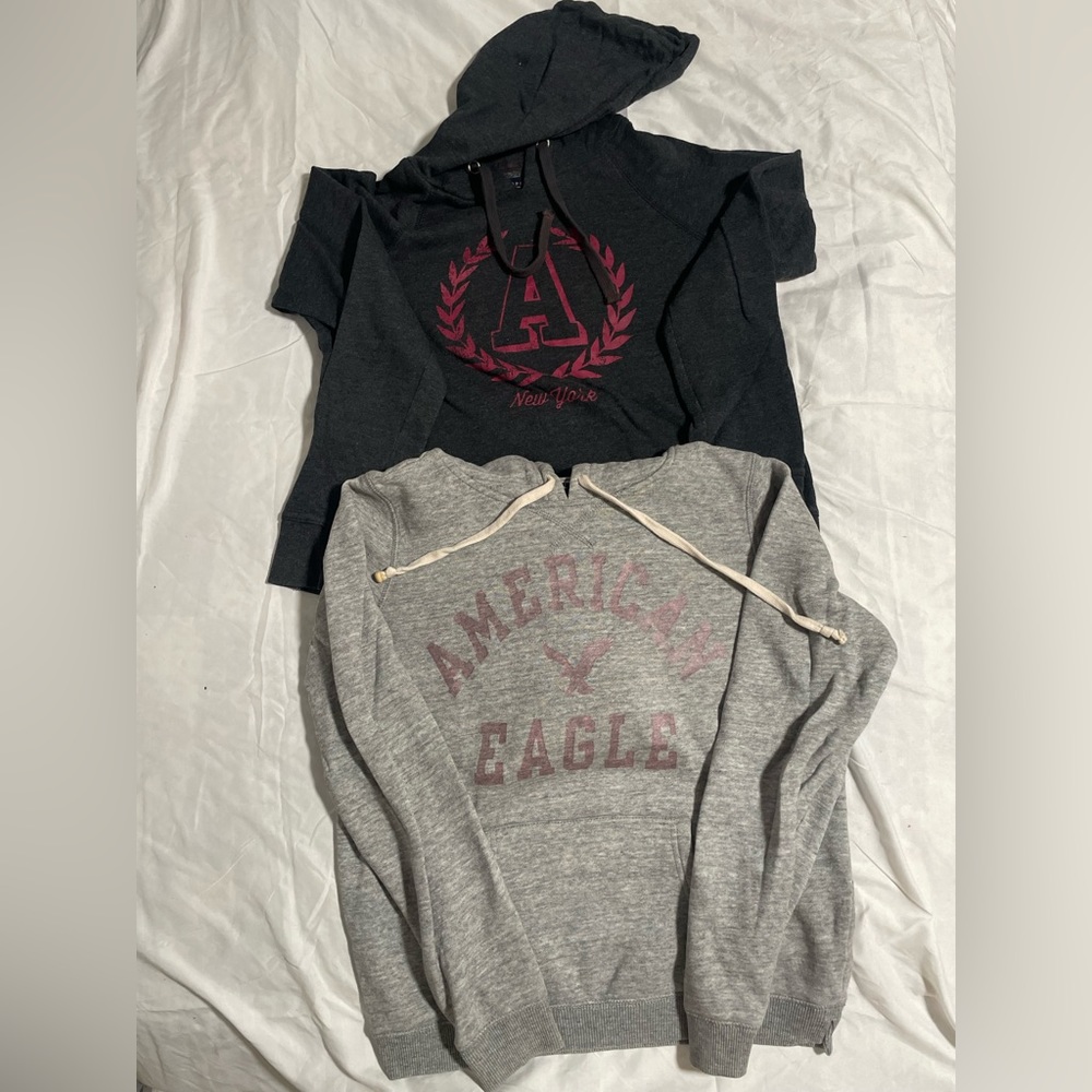 grey and black hoodie set